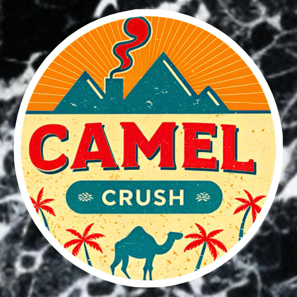 Camel Crush Logo Bumper Sticker Decal Car toolbox fridge window guitar Laptop